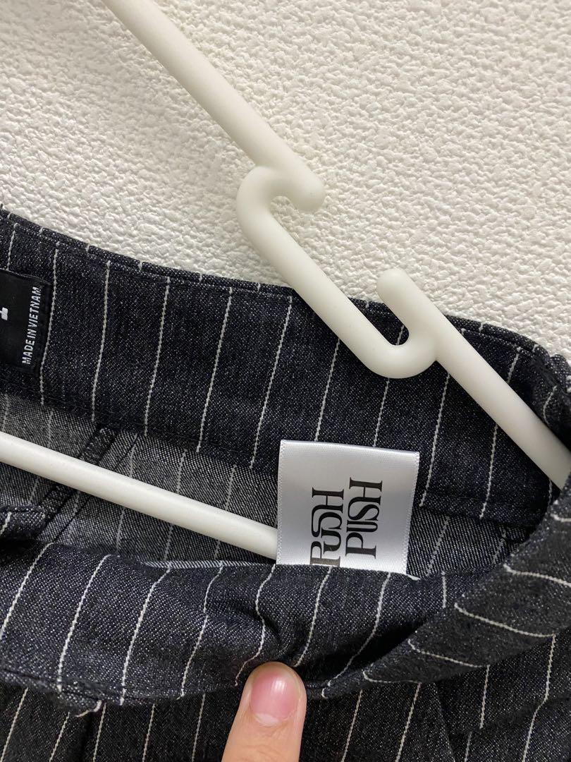 男女兼用 PUSH PUSH Pants 黒 パンツ