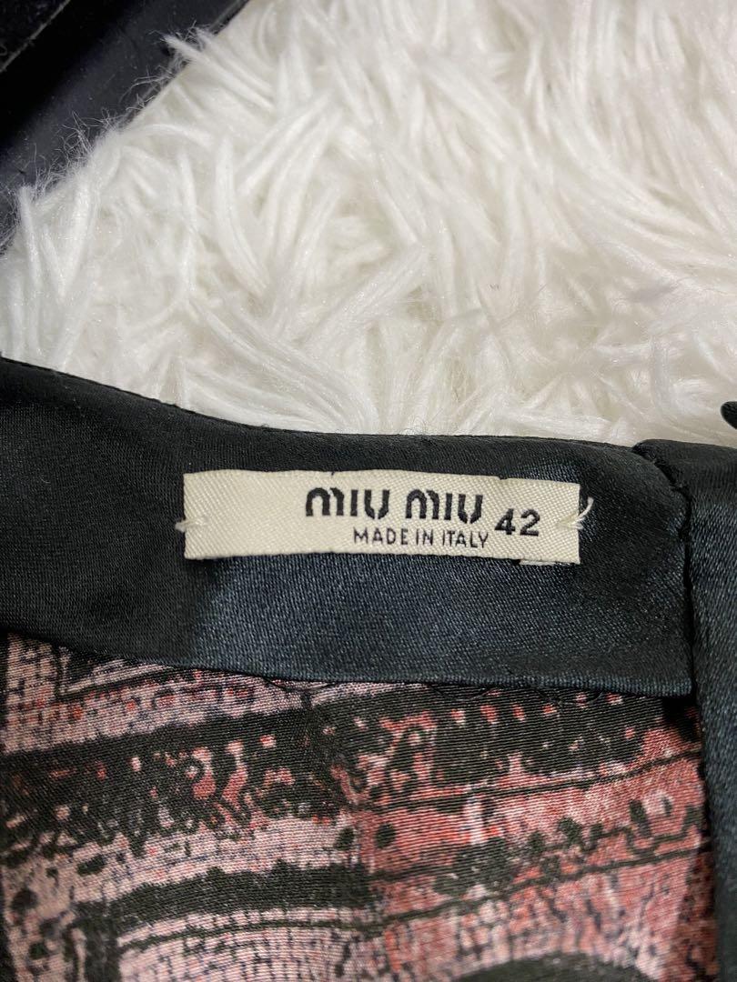 楽天市場】ミュウ ミュウ Miu Miu ノースリーブワンピース