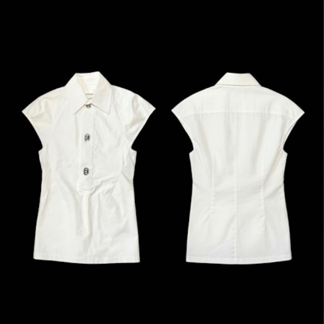 Bottega Veneta ホワイト 半袖シャツ 36S Bottega Veneta