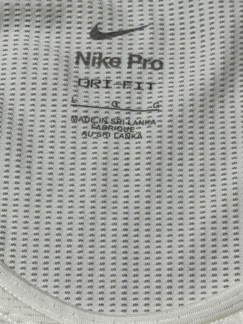 NBA白色ノースリーブ コンプレッションタンクトップ Lサイズ選手支給品Used