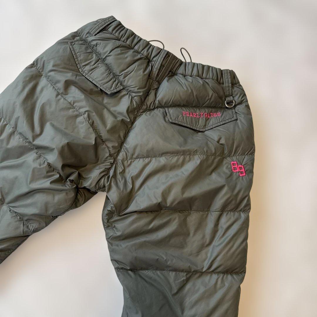 PEARLYGATES ゴルフ　ダウン　パンツ　レディースMサイズ　カーキ PEARLYGATES ゴルフ ダウン パンツ レディースMサイズ カーキ - メルカリ