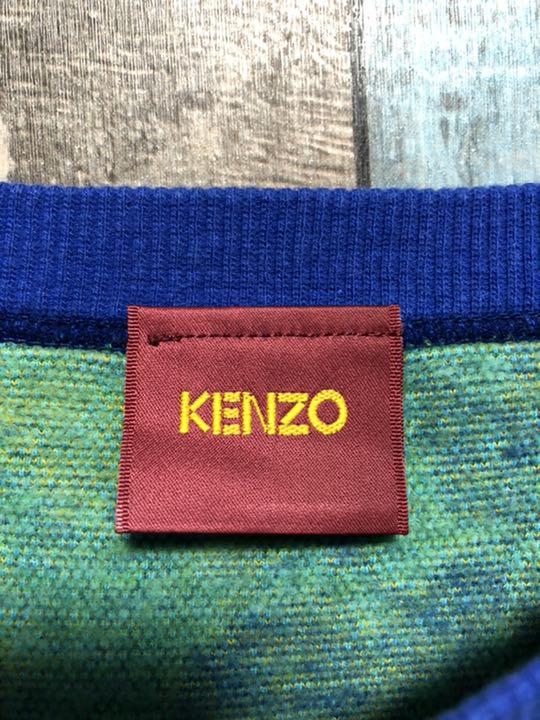 新作国産 JAPAN製 ニットスウェット 花柄 ボーダー Cw4ID-m32504931712 90s ケンゾー KENZO 即納人気