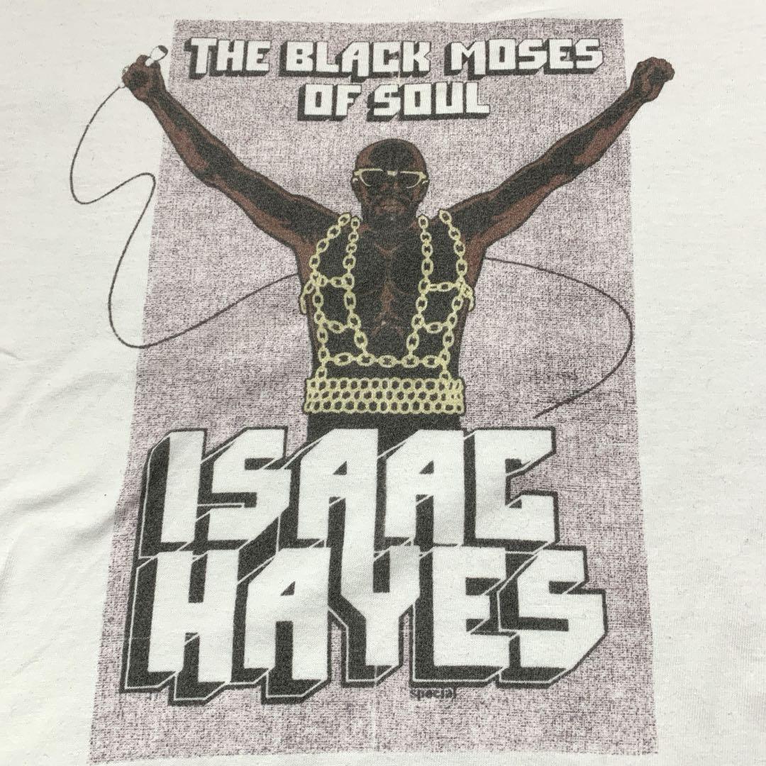 絶妙なデザイン 希少】ISAAC HAYES☆アイザックヘイズ☆soul☆バンドtシャツ☆古着 トップス