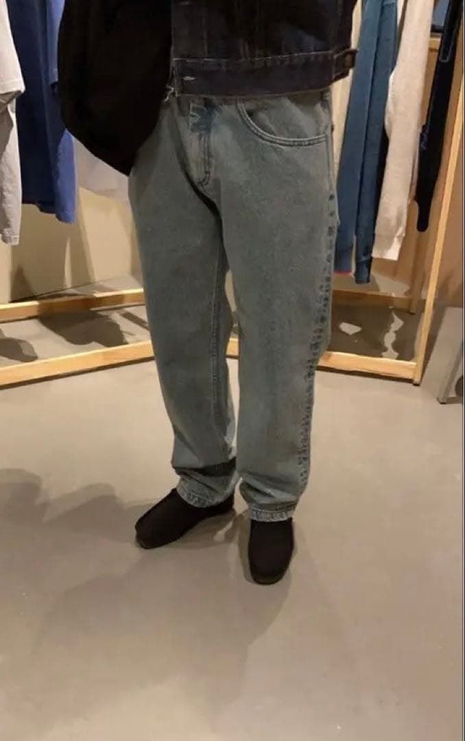 Let LOOSE STONE WASHED INDIGO JEANS デニム