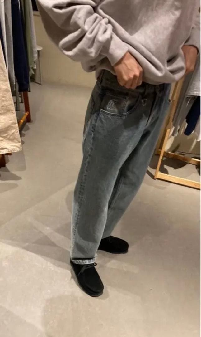 Let LOOSE STONE WASHED INDIGO JEANS デニム