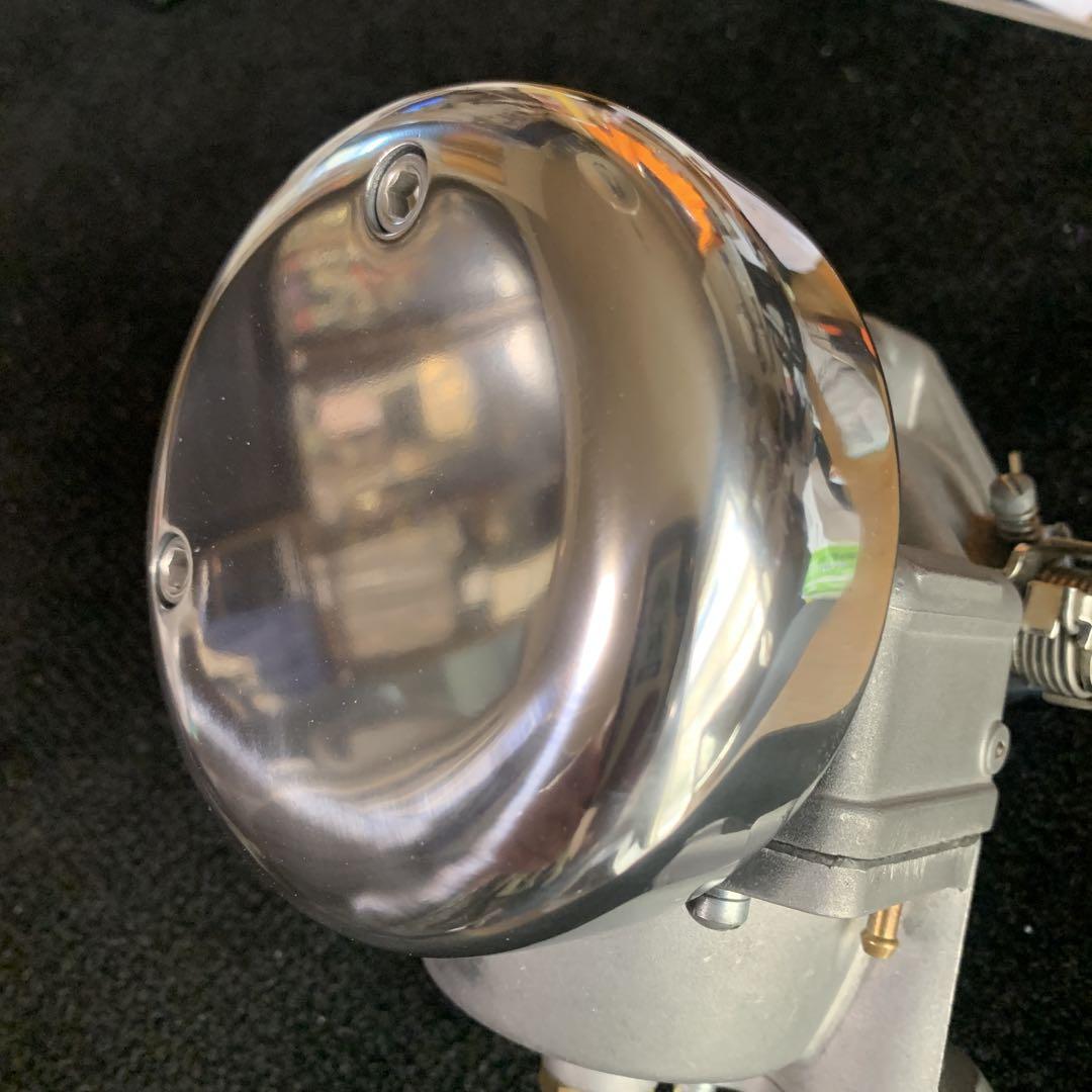 アルミ砂型S&S Eキャブ用キャブカバー丸型シンプルタイプ パーツ