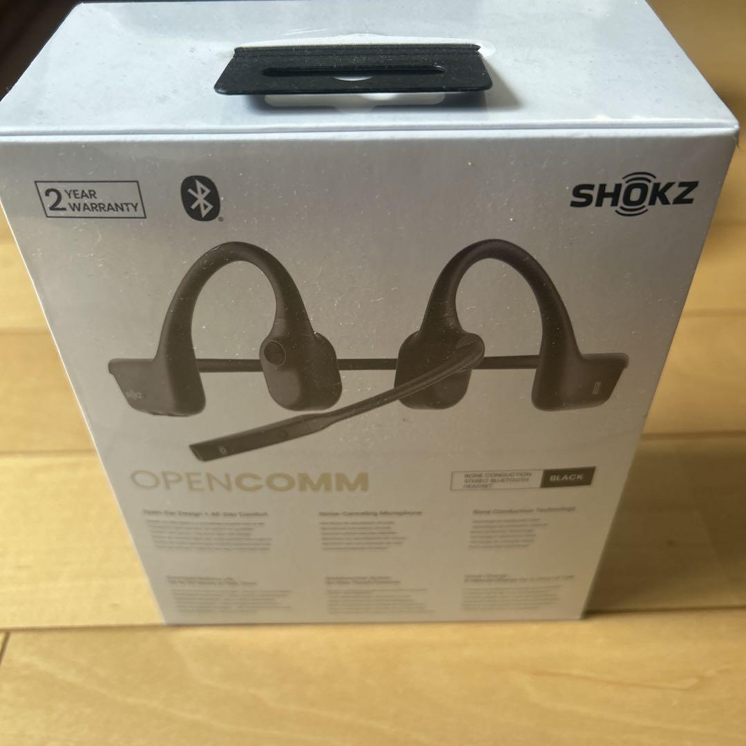 新品未使用】SHOKZ OpenComm 2 骨伝導イヤホン ブラック Amazon.co.jp: Shokz (ショックス) OpenComm 2 ビジネスイヤホン