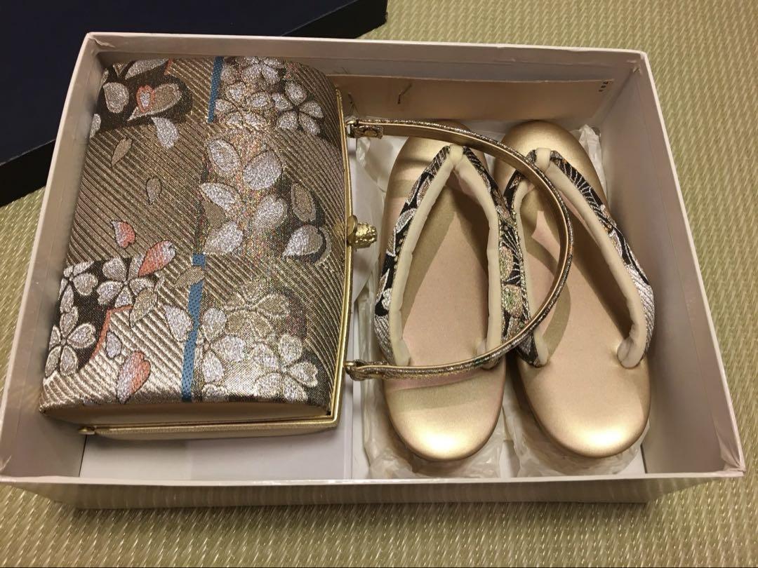 美品　高級礼装バッグ　草履セット　京都高島屋　和装