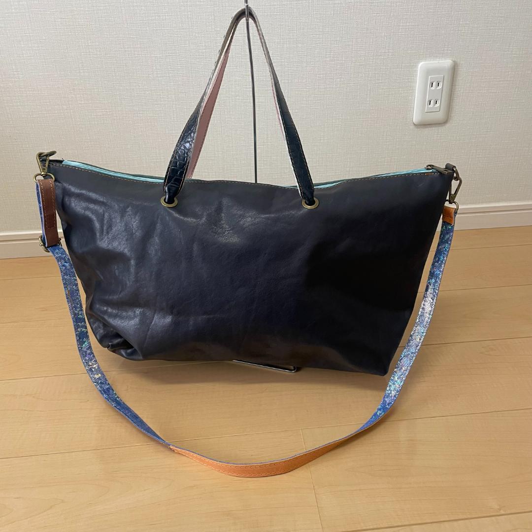 【未使用】ebarrito エバリート 2way レザー トートバック イタリア
