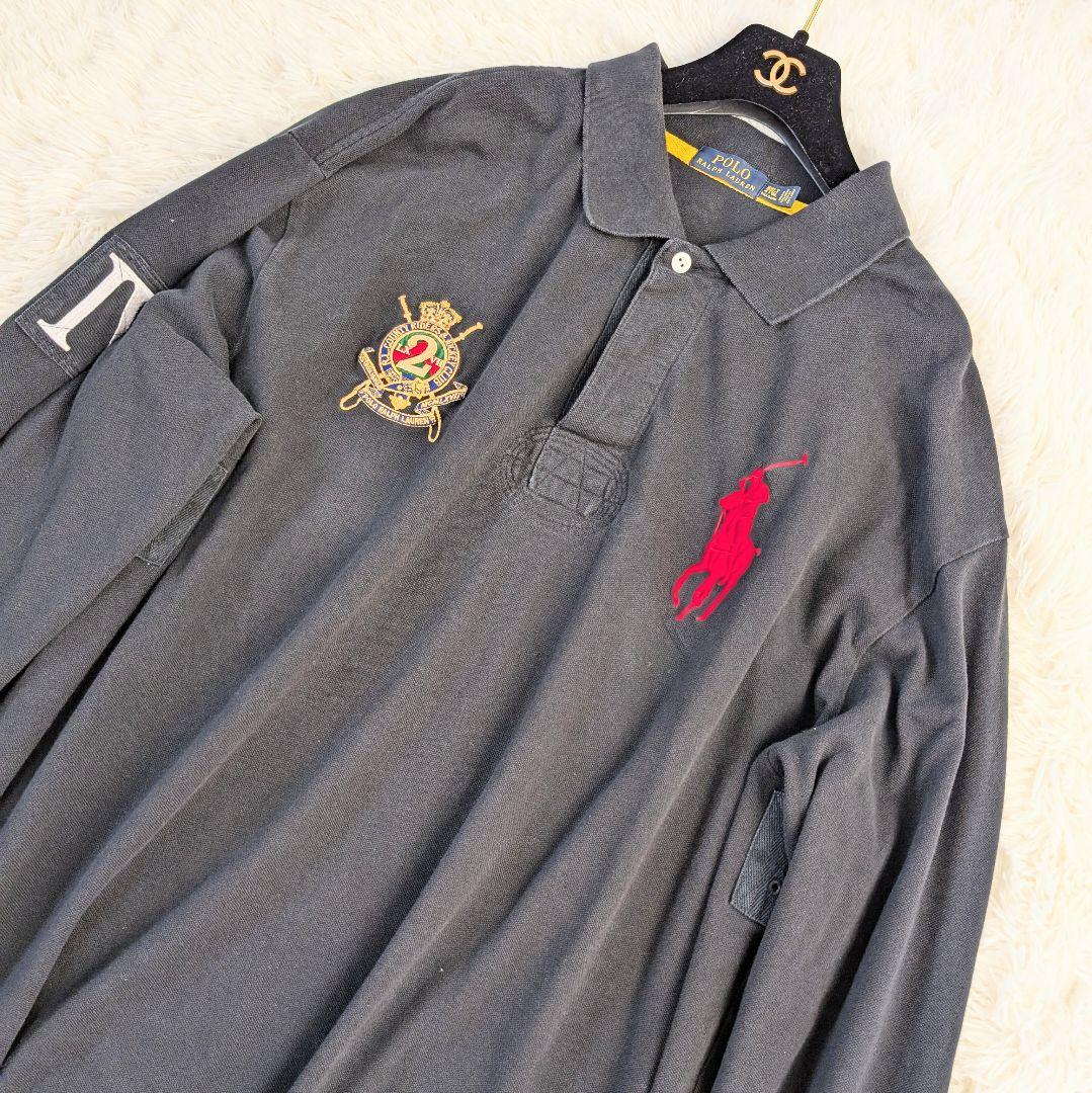 送料無料、限定数の新入荷!! ポロラルフローレン ビッグポニー刺繍 ラガーシャツ XXLサイズ 紋章2XL 3L POLO RALPH LAUREN スカート