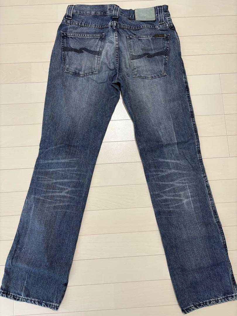 Nudie Jeans co ストレートレッグデニムパンツ ブルー