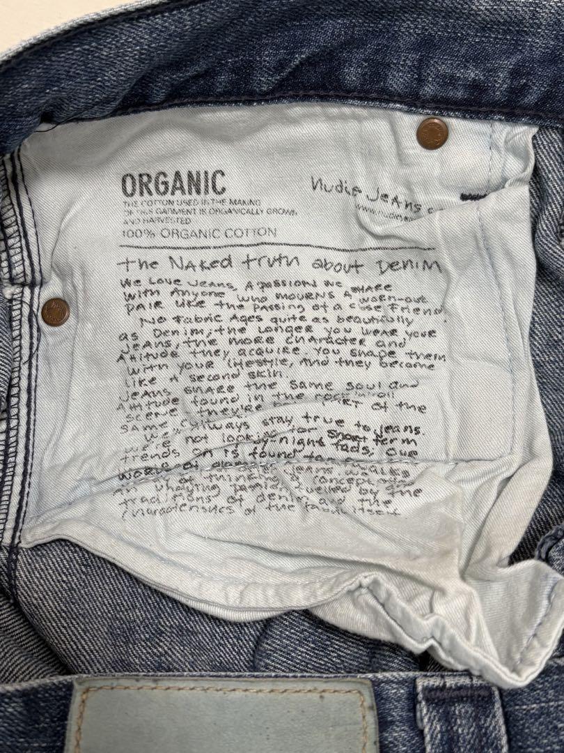 Nudie Jeans co ストレートレッグデニムパンツ ブルー