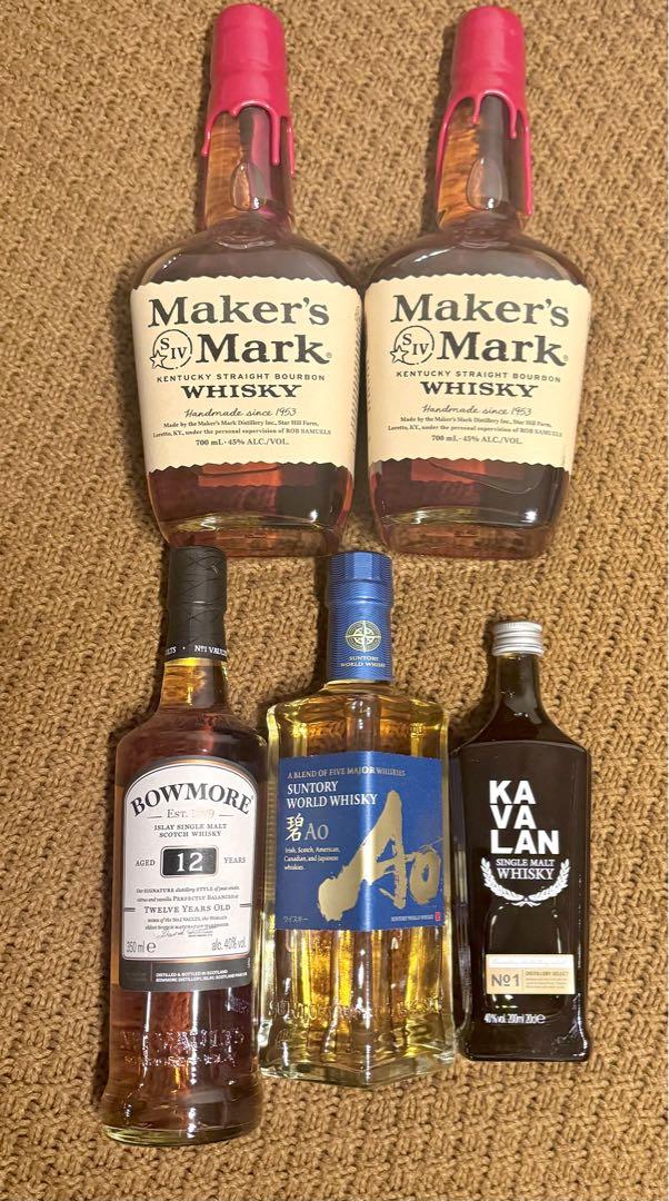 •知多 •BLACK LABEL •Ao •BOWMORE ウイスキー4本セット 知多 •BLACK LABEL •Ao •BOWMORE ウイスキー4本セット