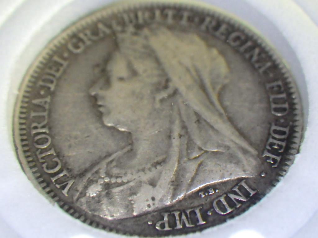 ヴィクトリア 銀貨 【銀貨保証】1895年 6ペンス銀貨 M24082007