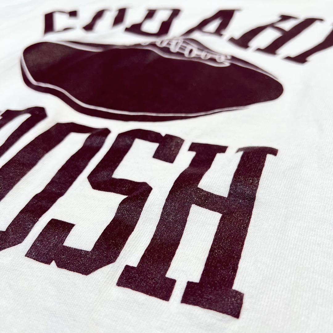 USA製 RUSSELL 3段 プリント フットボール Tシャツ L