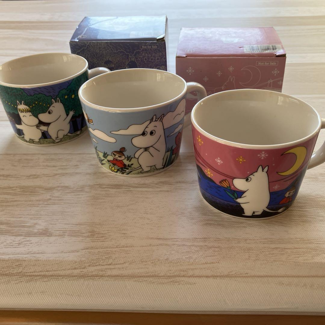 ムーミン スープマグカップ 3個セット 陶器製