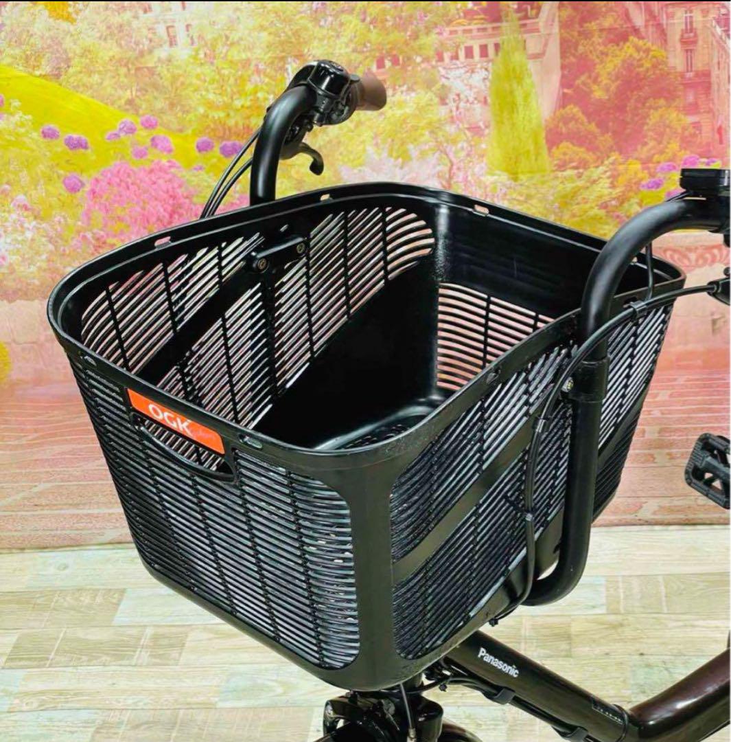 K1992 電動自転車パナソニック子供乗せ 20インチ 8Ah ブラウン