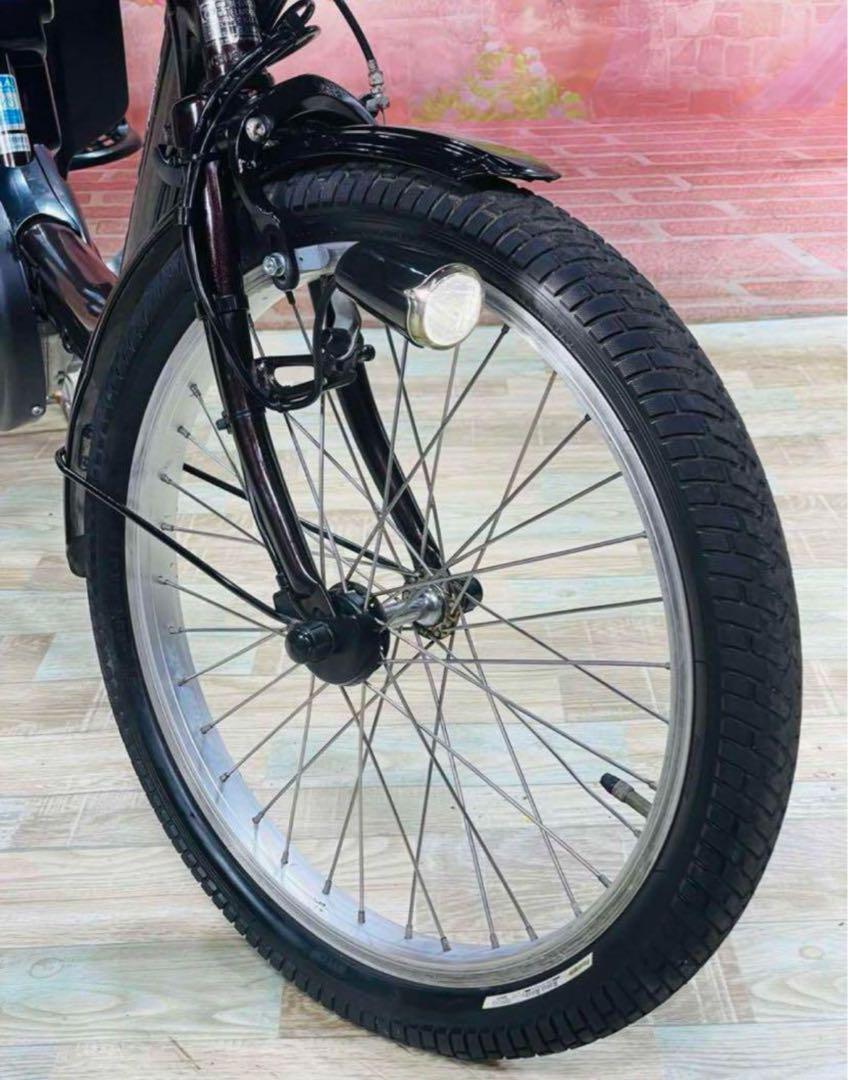 K1992 電動自転車パナソニック子供乗せ 20インチ 8Ah ブラウン