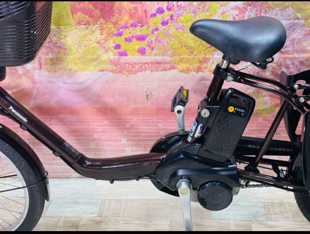 K1984 電動自転車パナソニック子供乗せ 20インチ 8Ah ブラック K1992 電動自転車パナソニック子供乗せ 20インチ 8Ah ブラウン