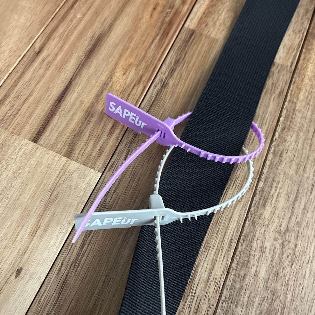 SAPEUR メッシュポケット ショルダーバッグ カーキ