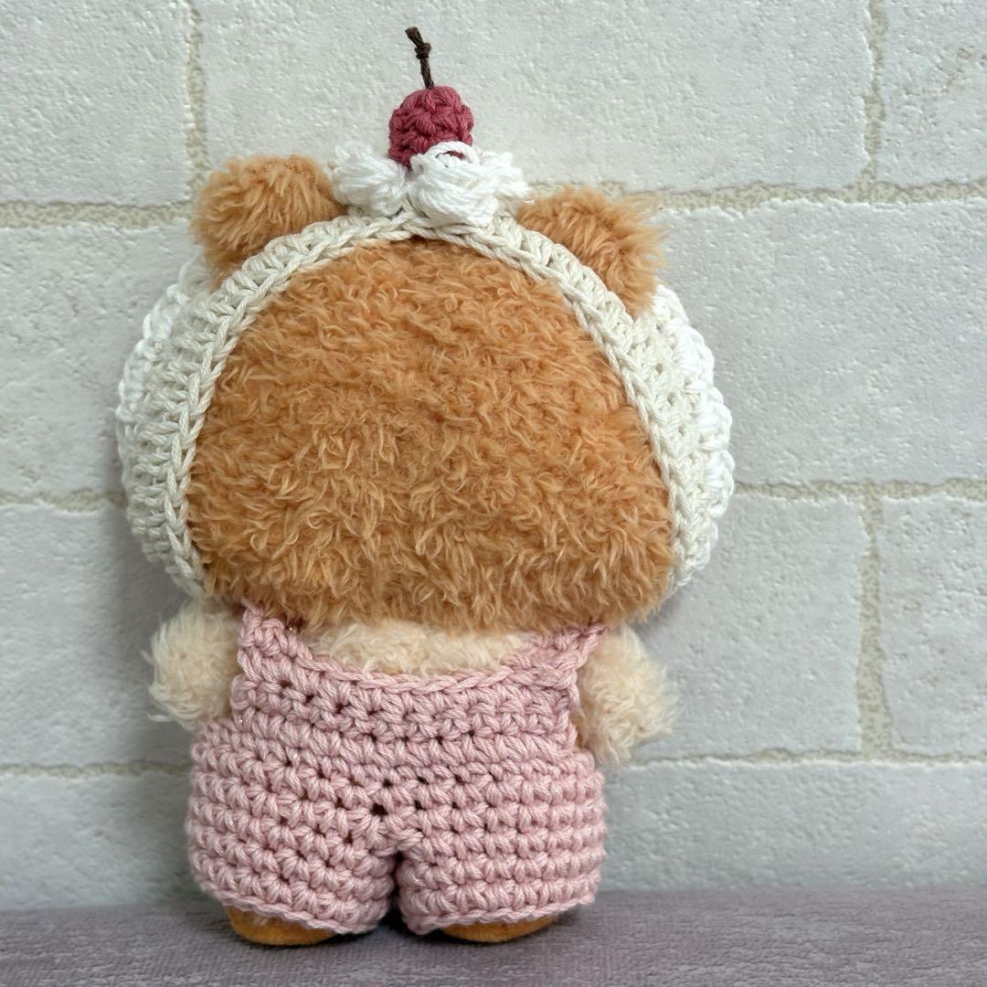 クリームソーダ♡水色くま】 おすわりぬい服 16cm 【バッグ