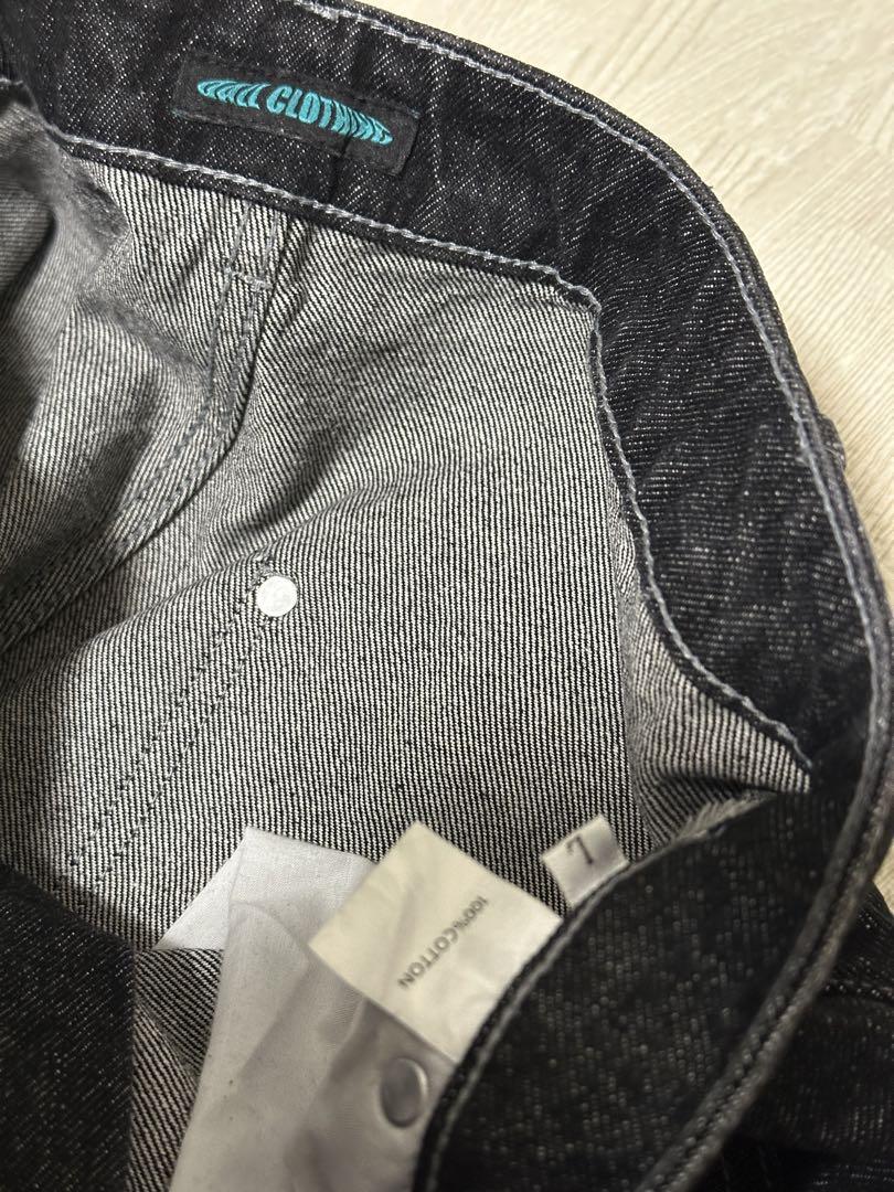 Dall clothing バギーフィットダブルニーデニム　size:L