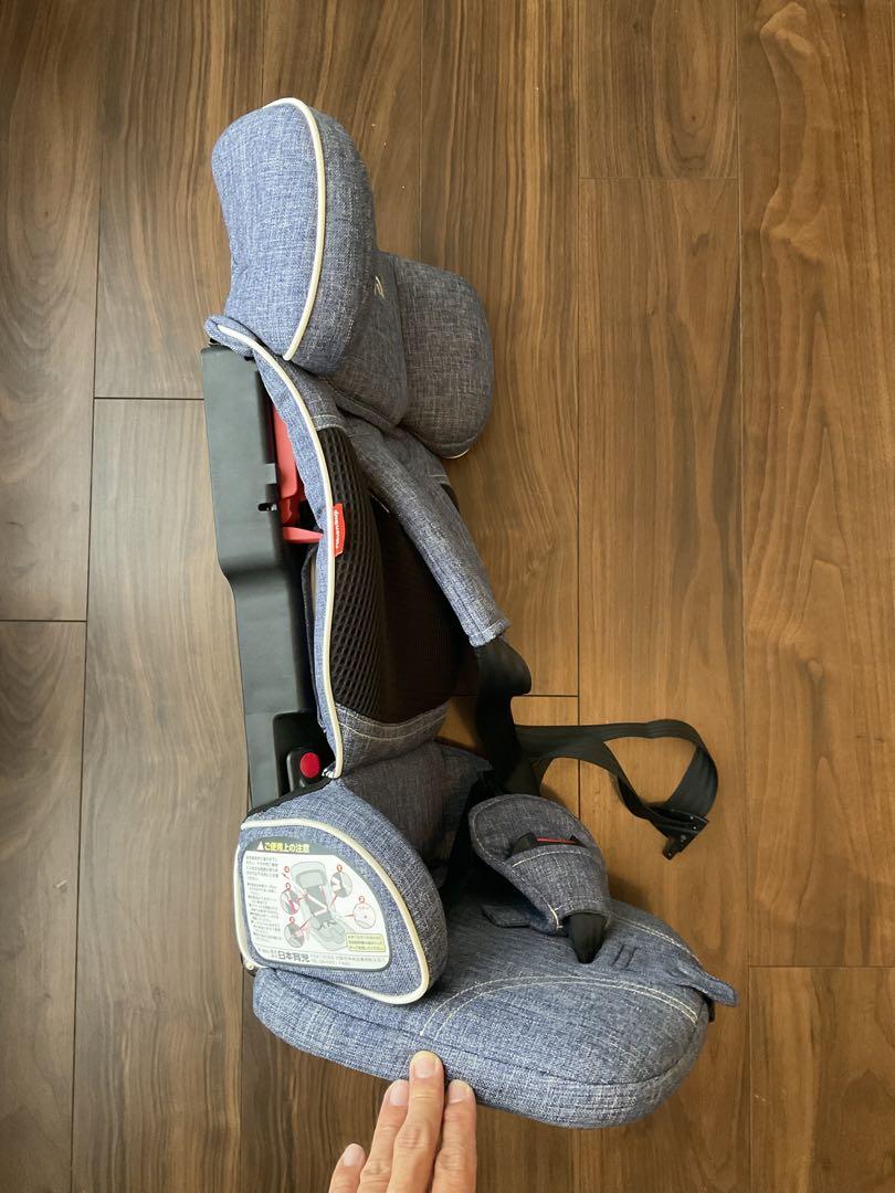 【中古良品】 日本育児 チャイルドシート トラベルベストEC+ プラス デニム