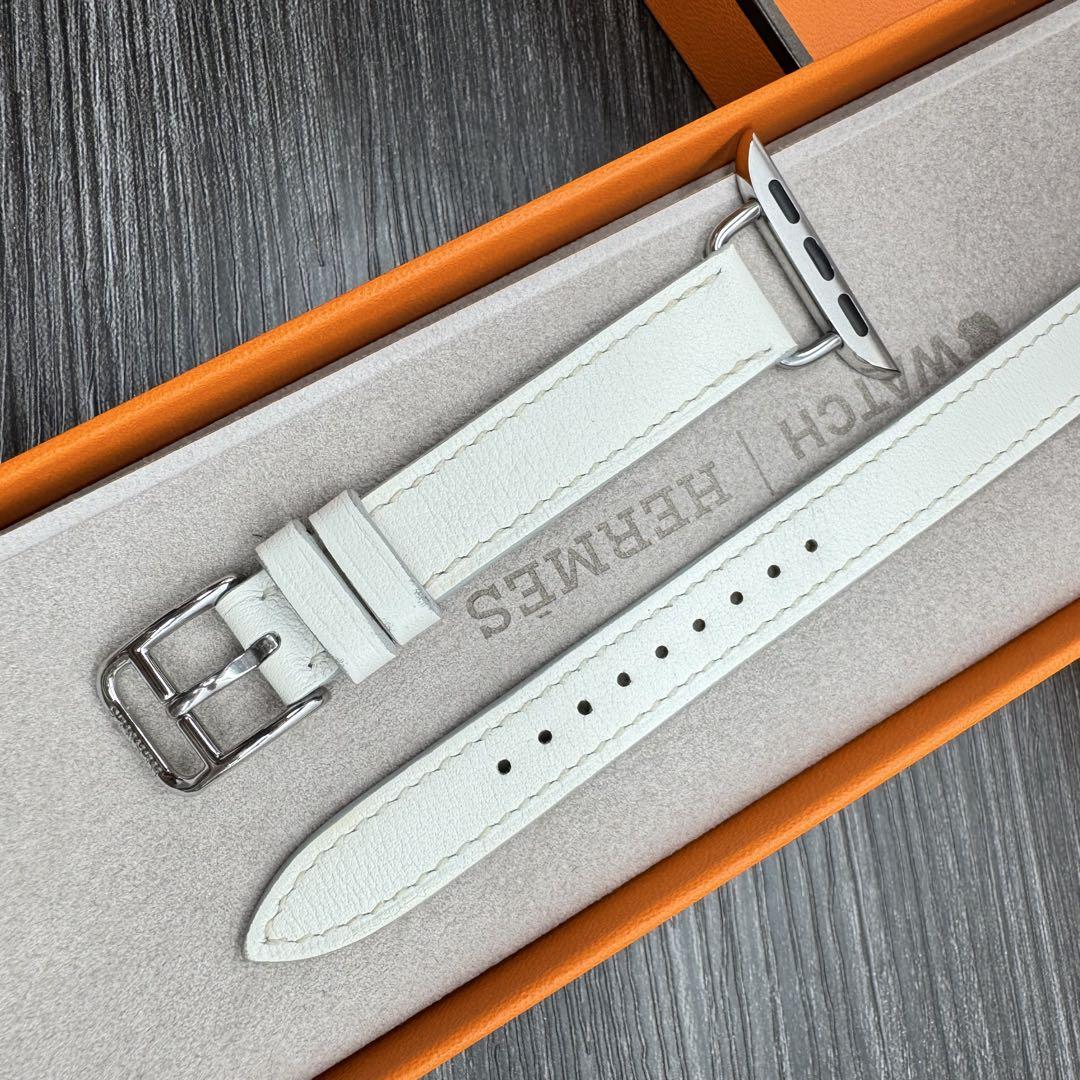 2574 美品　Apple Watch エルメス　ホワイト　ドゥブルトゥール 即決 美品 激レア Apple Watch HERMES 白 ドゥブルトゥール