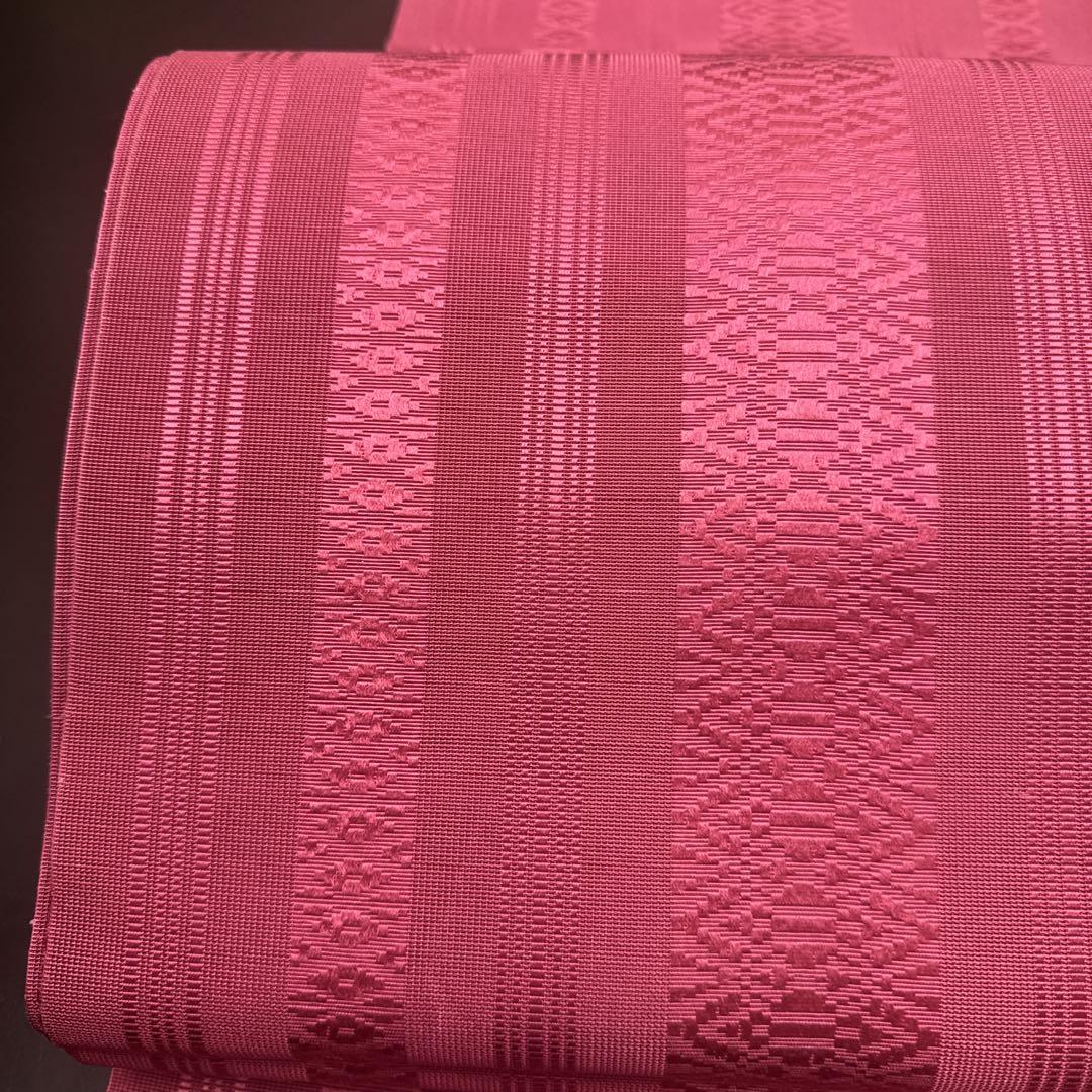 7-137 夏帯 夏物 開き名古屋帯 美品 着物 博多織
