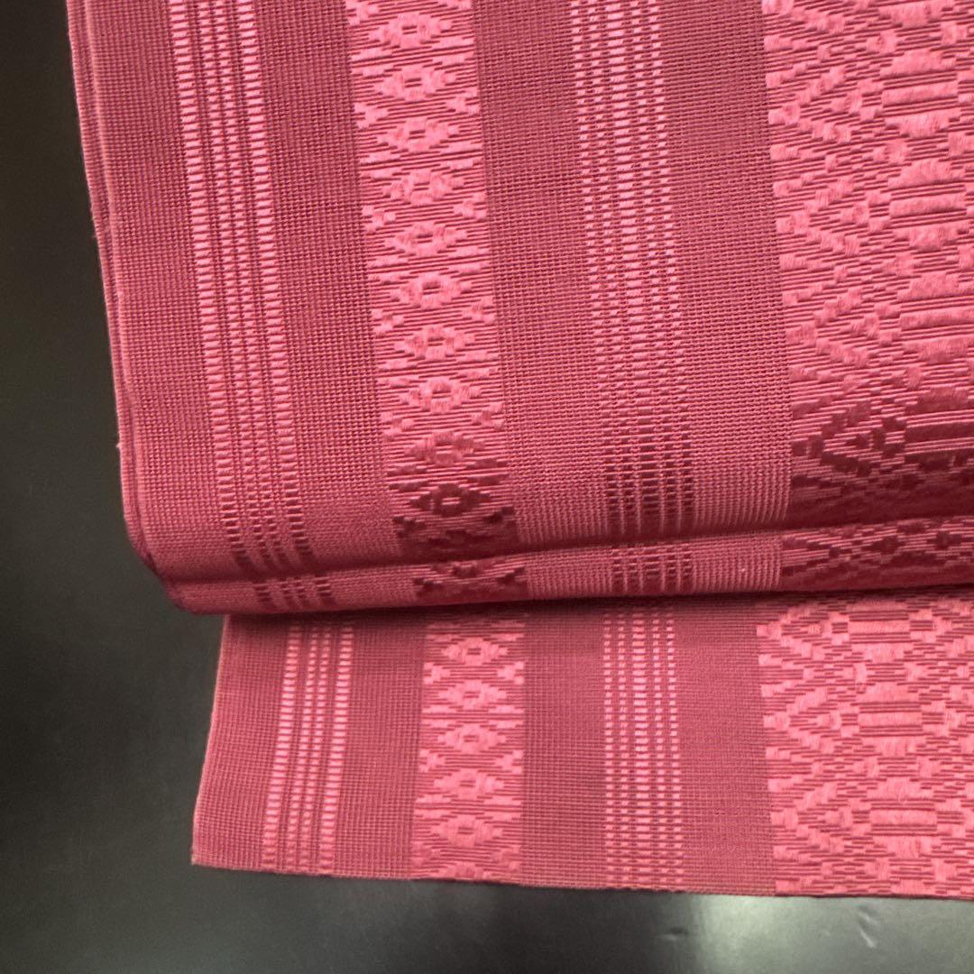 7-137 夏帯 夏物 開き名古屋帯 美品 着物 博多織