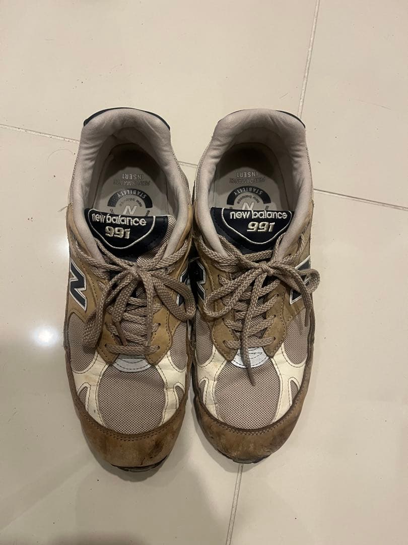 New Balance 991 ベージュ 27.5cm
