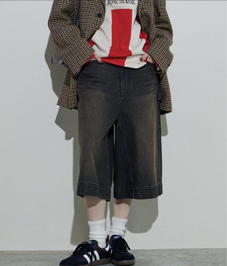 デニムハーフパンツ【MAISON SPECIAL/メゾンスペシャル】新品タグ付き