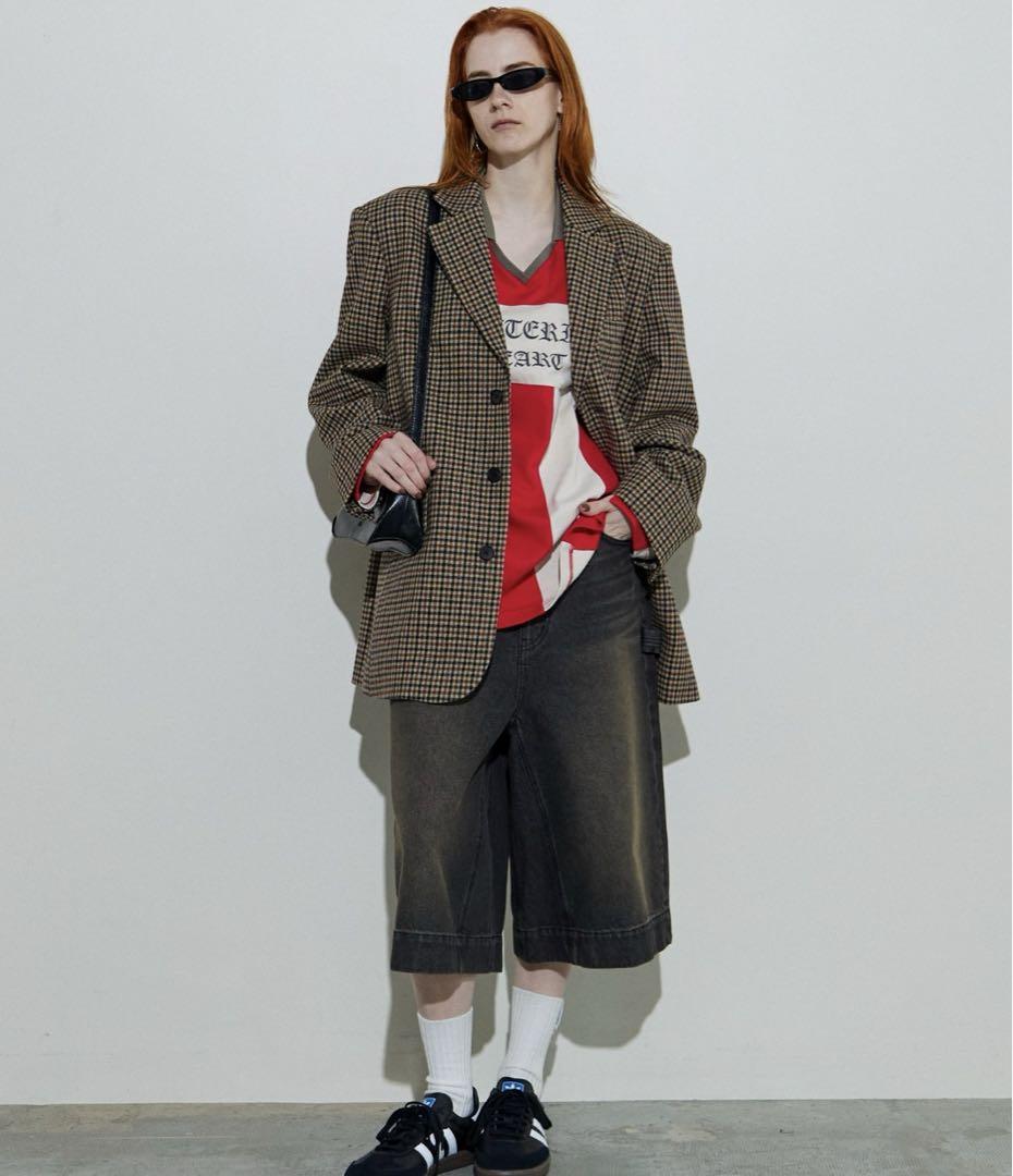 デニムハーフパンツ【MAISON SPECIAL/メゾンスペシャル】新品タグ付き
