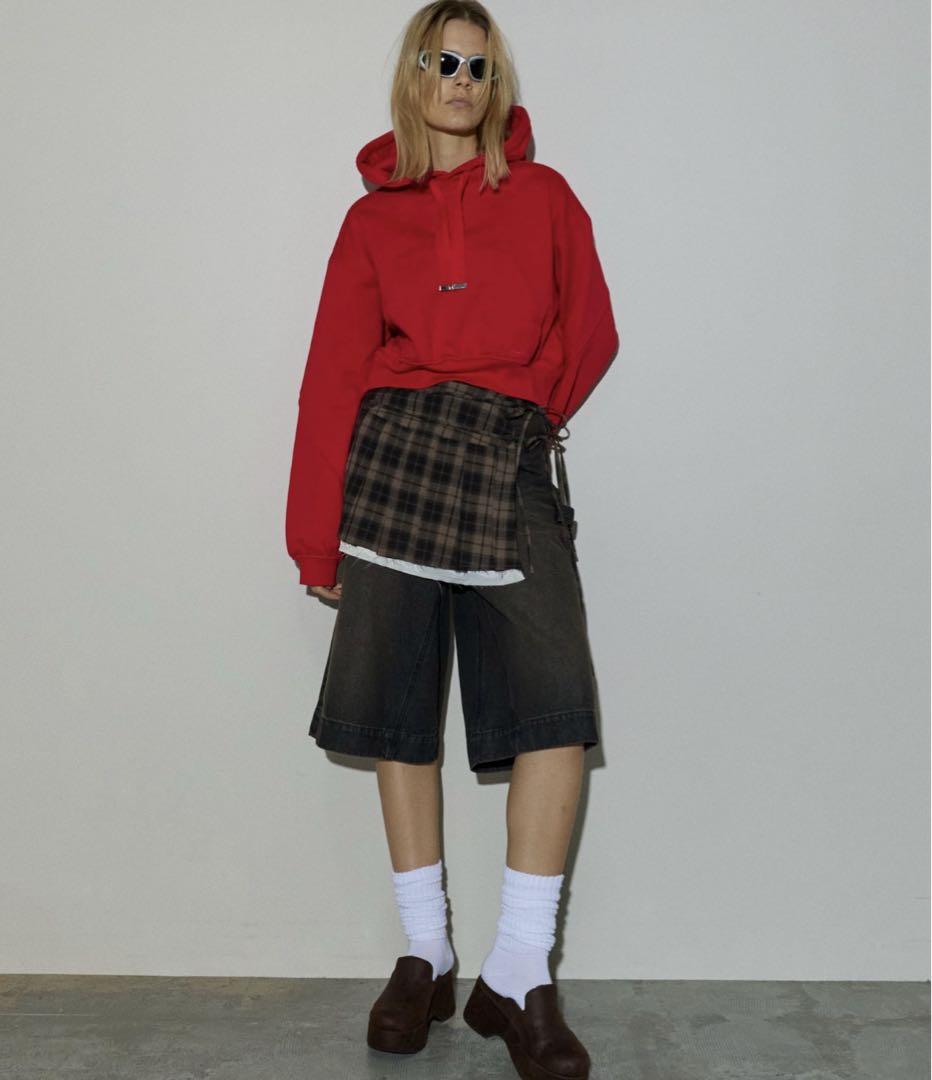 デニムハーフパンツ【MAISON SPECIAL/メゾンスペシャル】新品タグ付き