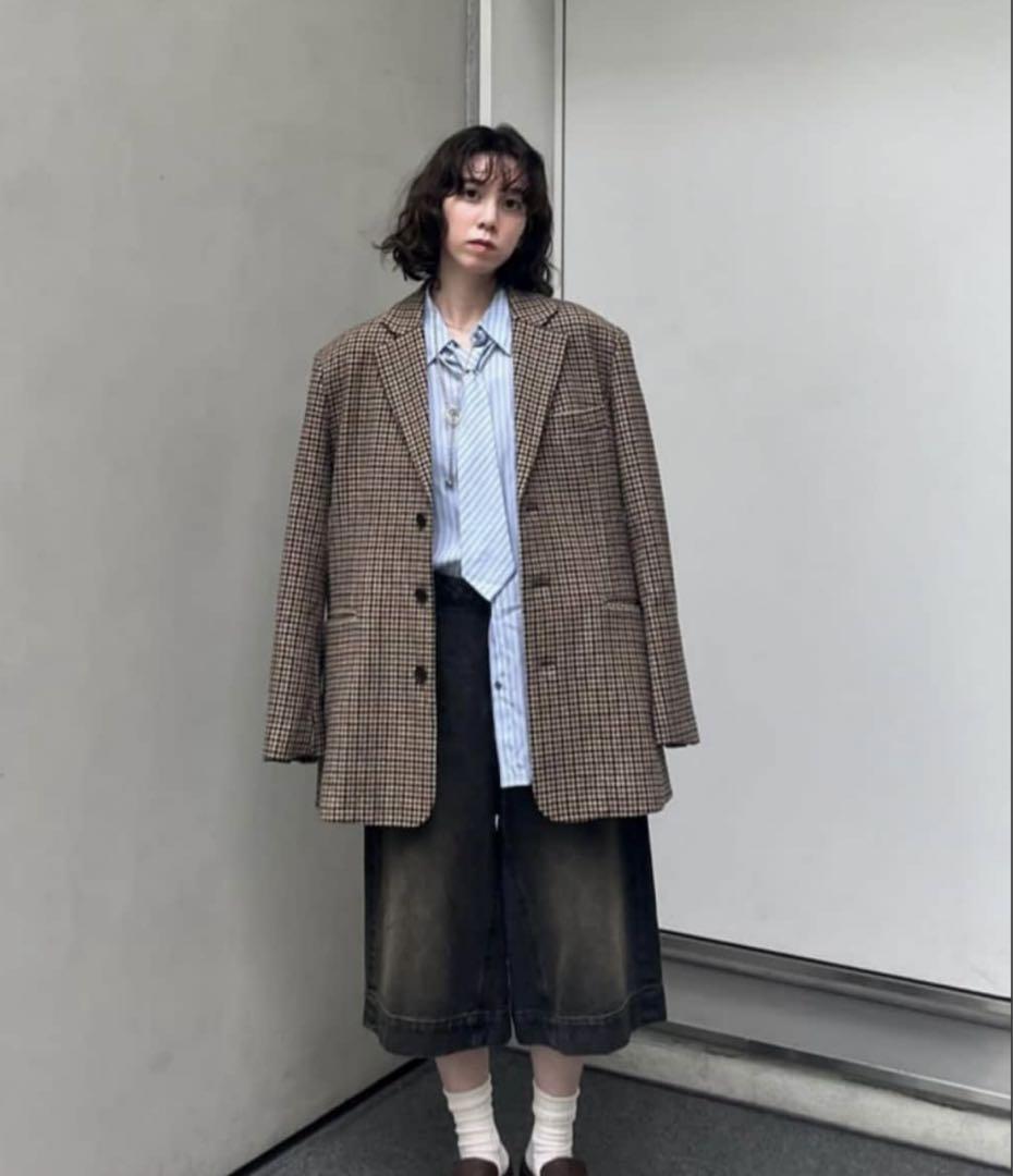 デニムハーフパンツ【MAISON SPECIAL/メゾンスペシャル】新品タグ付き