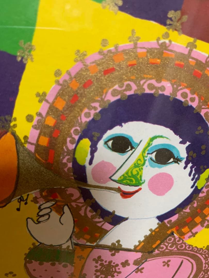 1970年代のビンテージクリスマスカード額装