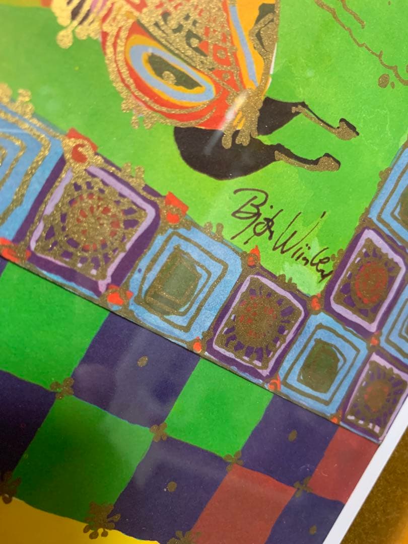 1970年代のビンテージクリスマスカード額装