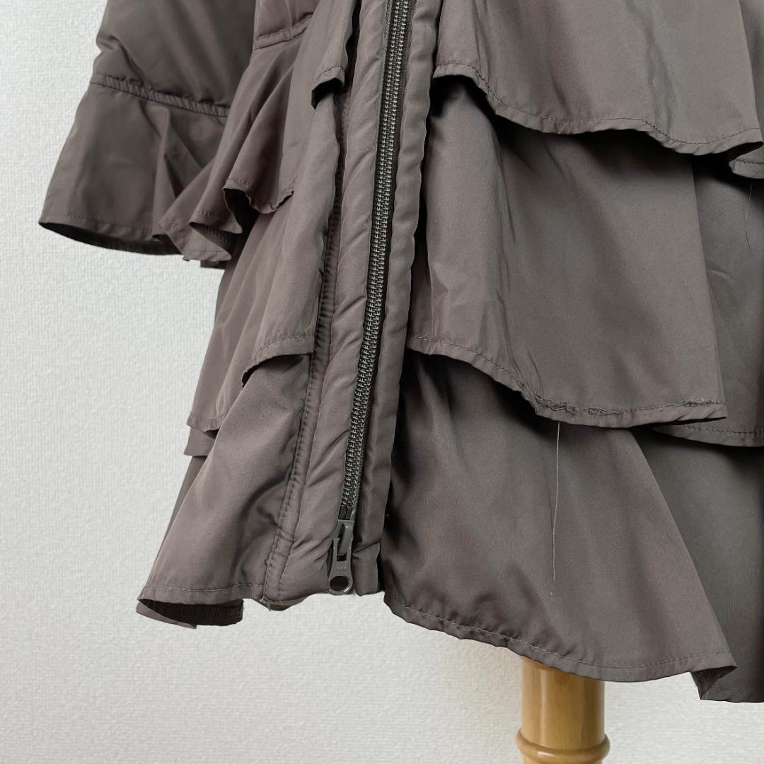 100品質保証！ GALLERY VISCONTI ファー フリル コートFREE SIZE・GALLERY VISCONTI