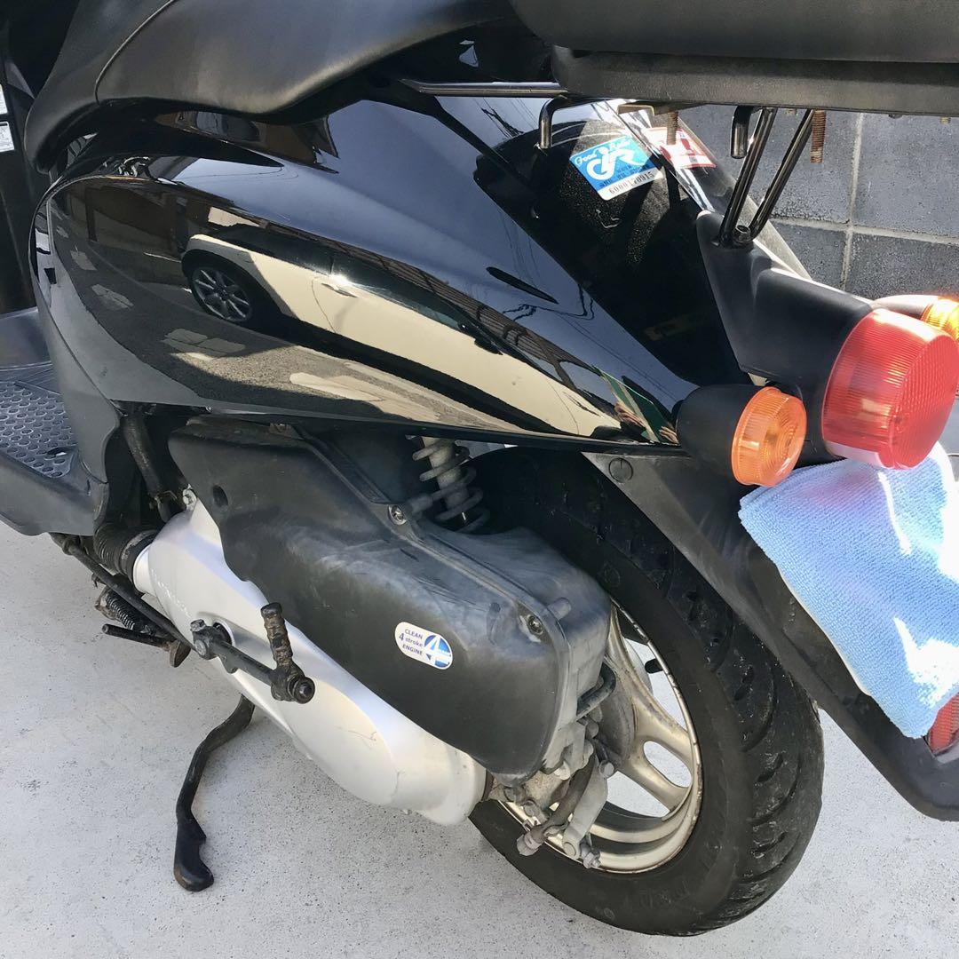 ホンダ Today スクーター 黒 リアボックス付き