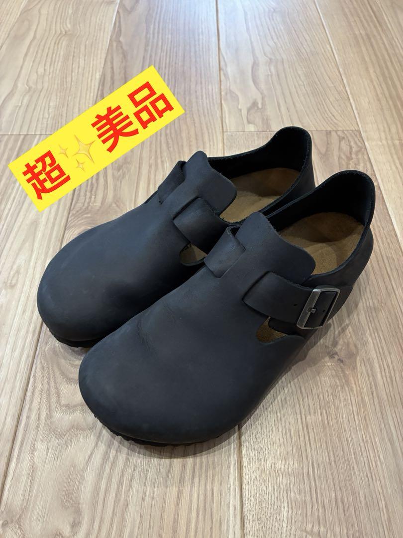 【最終価格】BIRKENSTOCK ロンドン　42（27cm） 超美品】ビルケンシュトック ロンドン 42（27cm） ブラック 数回