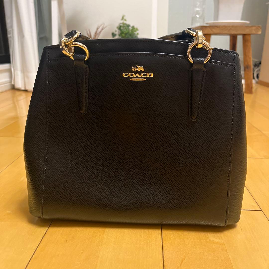 COACH ブラック ショルダーバッグ