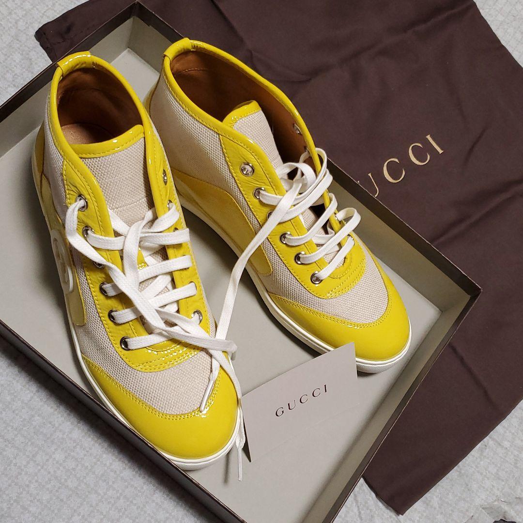 40 割引23 5cm高評価 Gucci ミッドカット キャンバススニーカー レディース スニーカー 靴23 5cm Prokatavto Kiev Ua