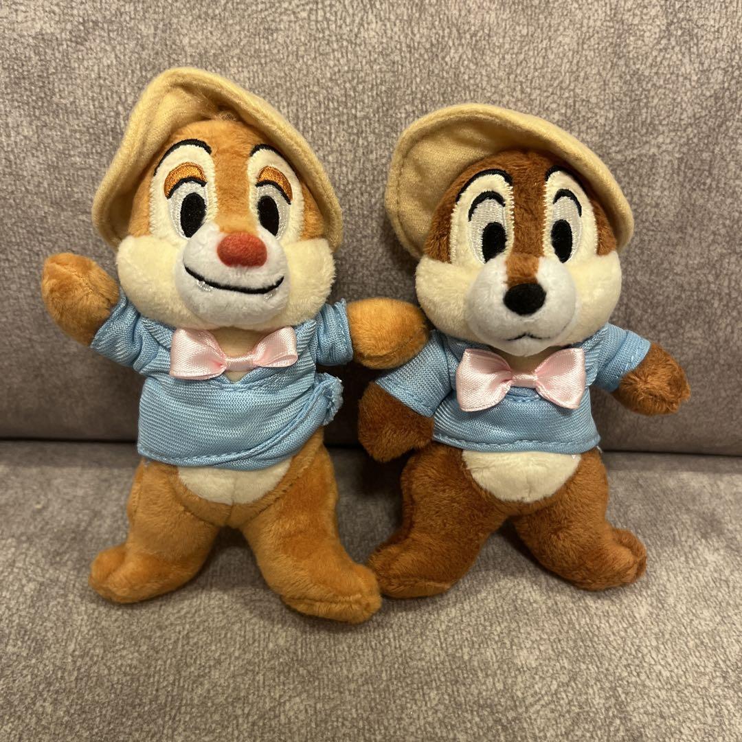 ディズニー】 チップとデール マスコットストラップ2点セット