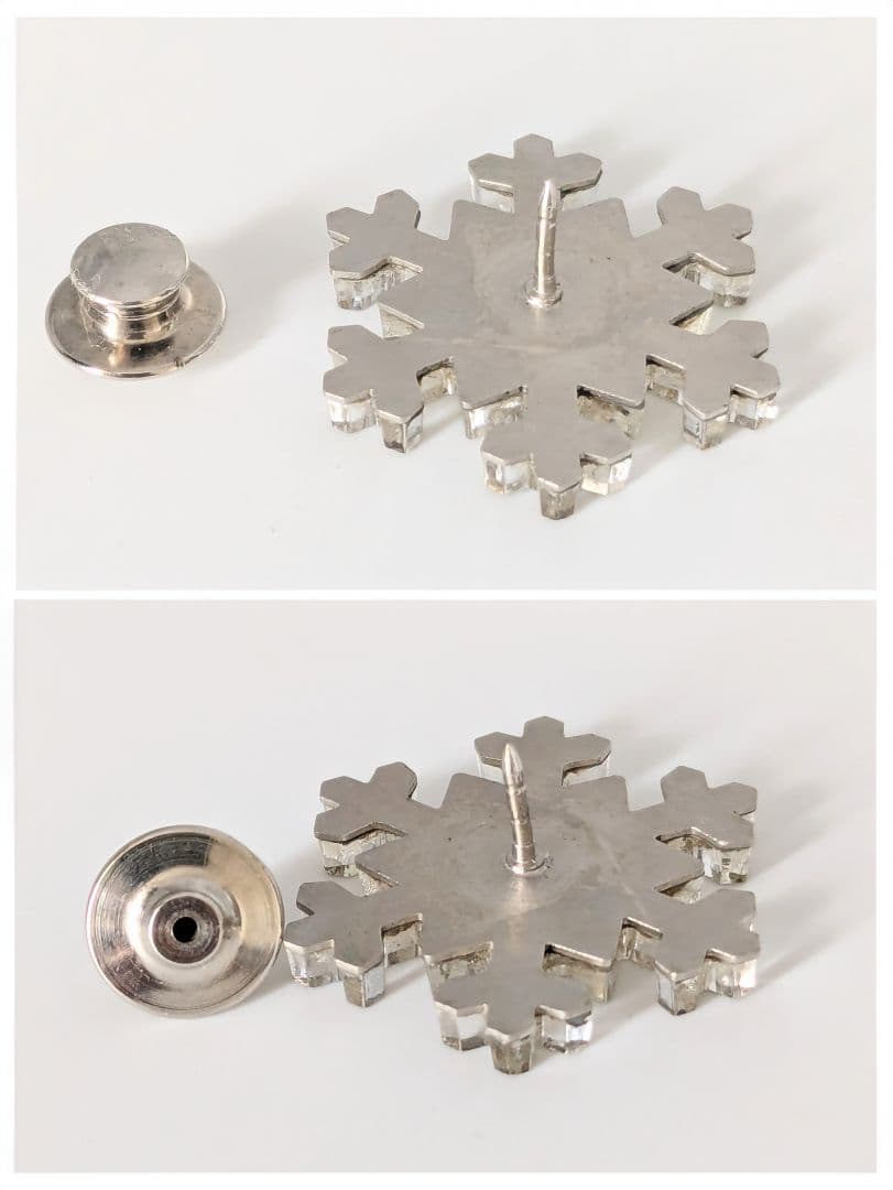 ルイヴィトン ロゴ スノーフレーク エトワール デ ネイジ ブローチ 3個セット