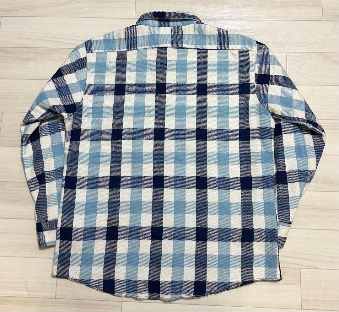 ヴィンテージネルシャツ ブロックチェックL