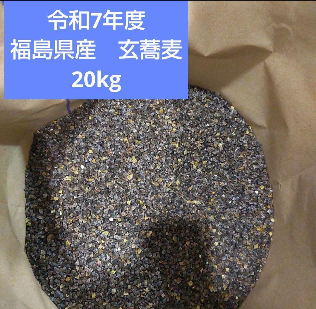 令和7年度 福島県産 玄蕎麦 1袋 20kg
