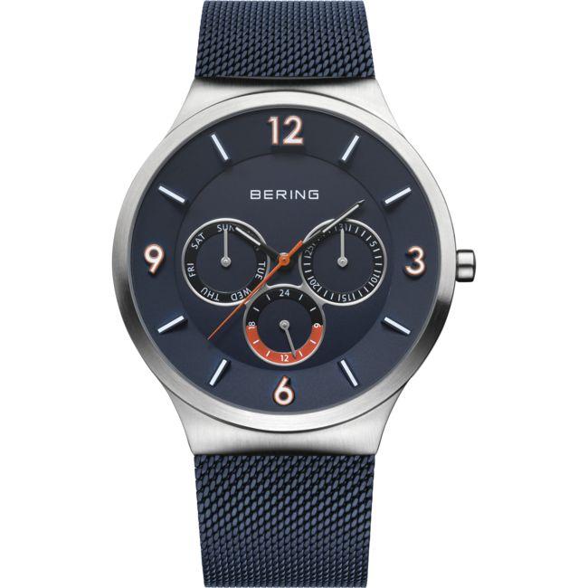 BERING ブラック 腕時計 曜日 日付 24時間計
