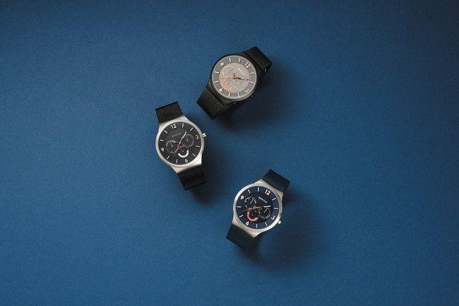 BERING ブラック 腕時計 曜日 日付 24時間計