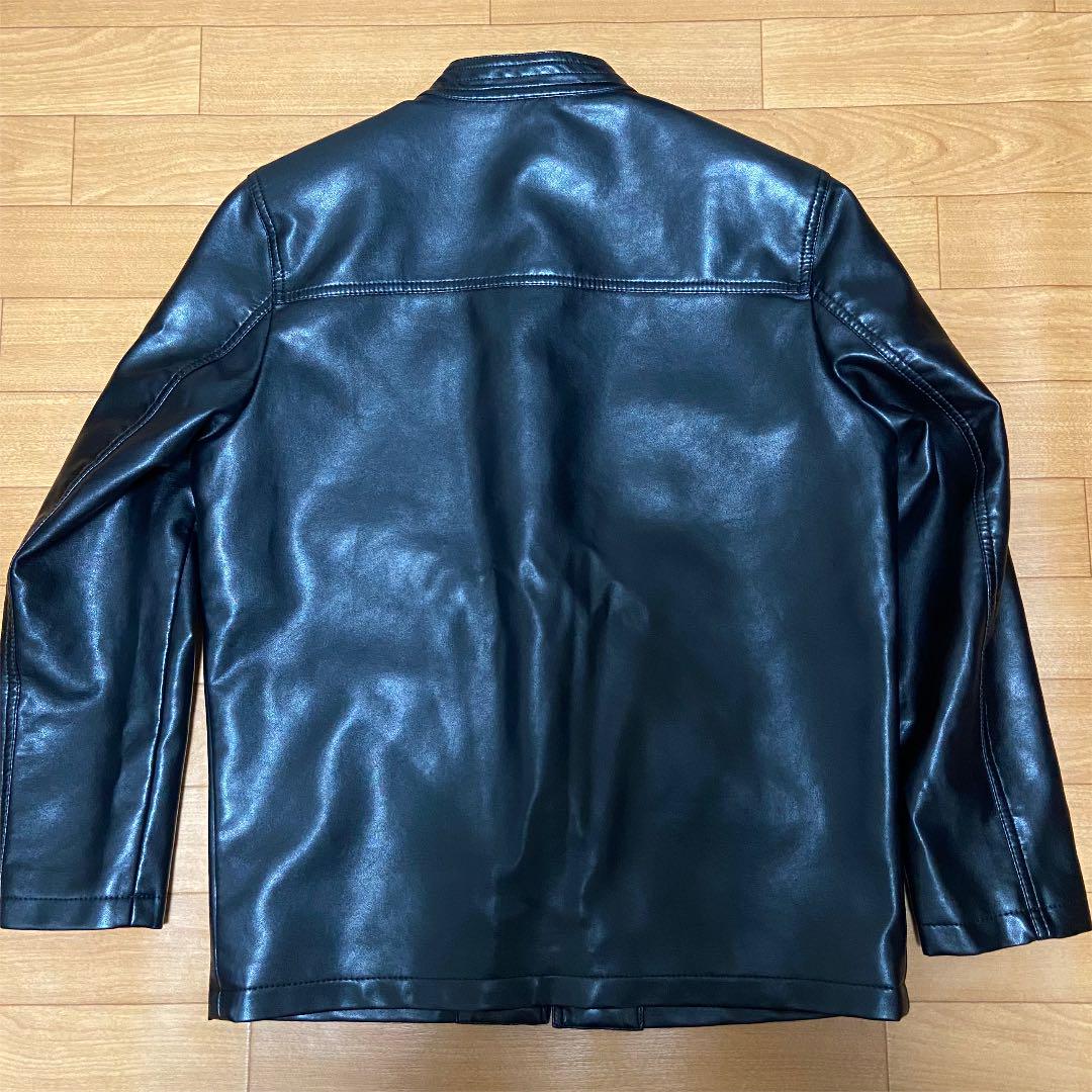 レザーチャイナジャケット ブラックカンフージャケット KmcOT-m32512219978 豊富な低価