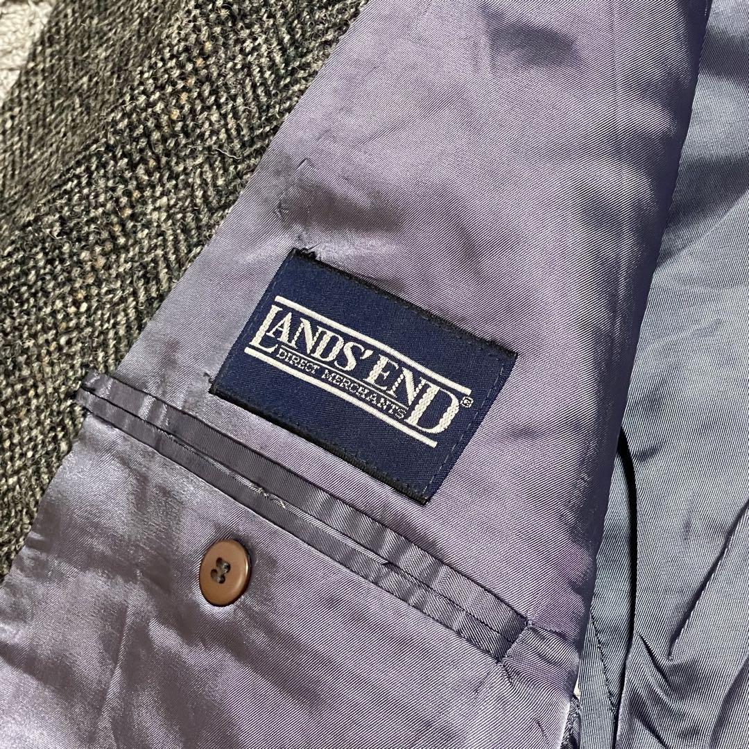 90s landsend harristweed usa製 テーラードジャケット